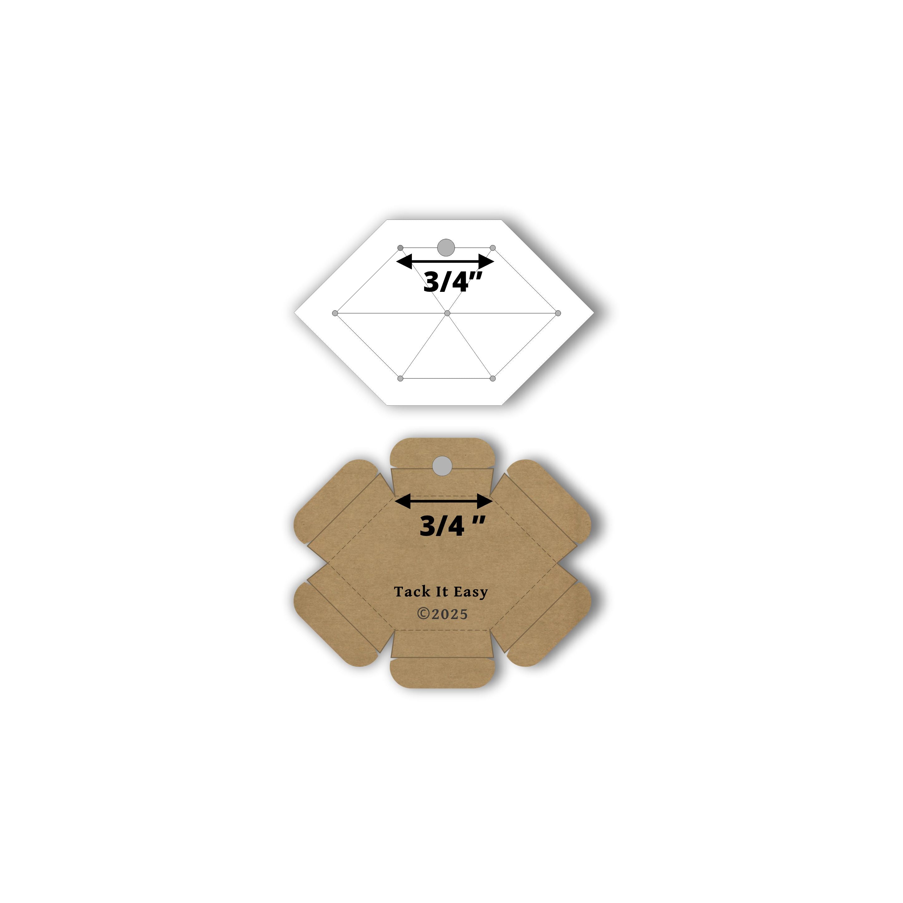 TACK IT EASY HONEYCOMB 3/4" TEMPLATE &amp; GADGET  PRE-ORDER