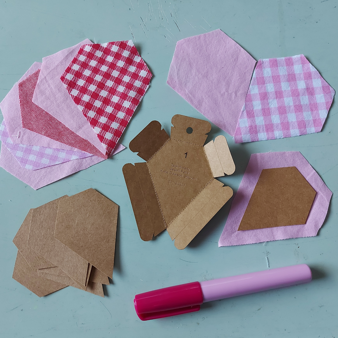 JEWEL HEARTS &amp; INSTRUCTION LEAFLET