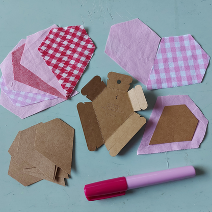 JEWEL HEARTS &amp; INSTRUCTION LEAFLET