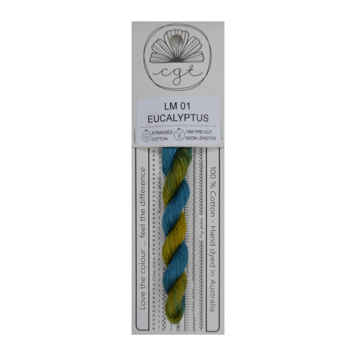LM 01 Eucalyptus stranded cotton embroidery thread
