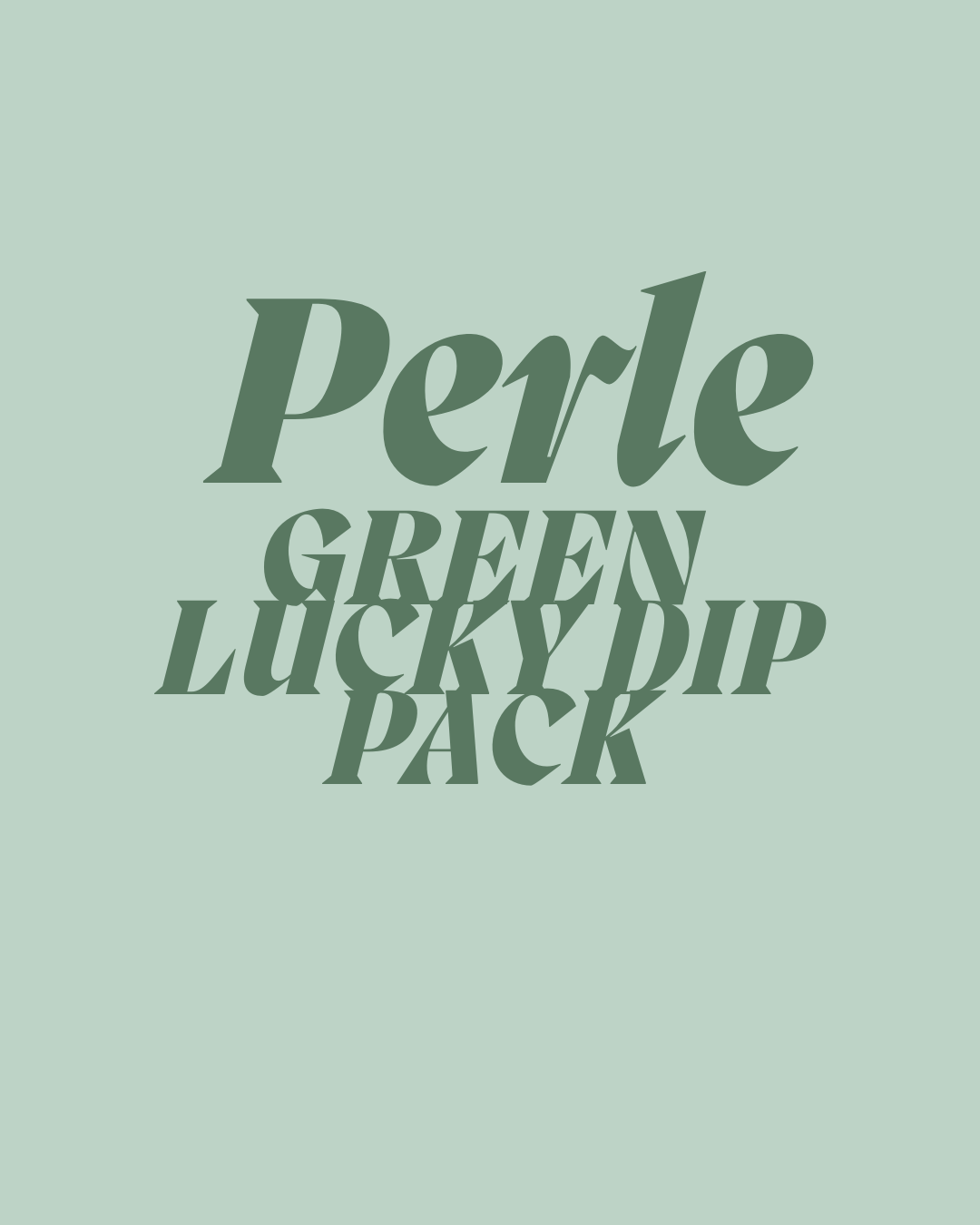PERLE GREEN LUCKY DIP PACK