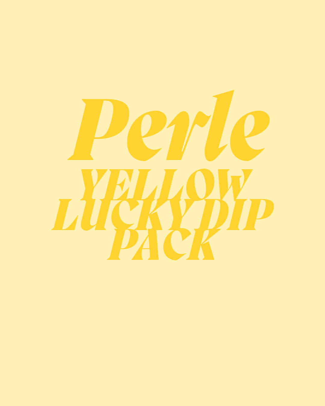 PERLE YELLOW LUCKY DIP PACK
