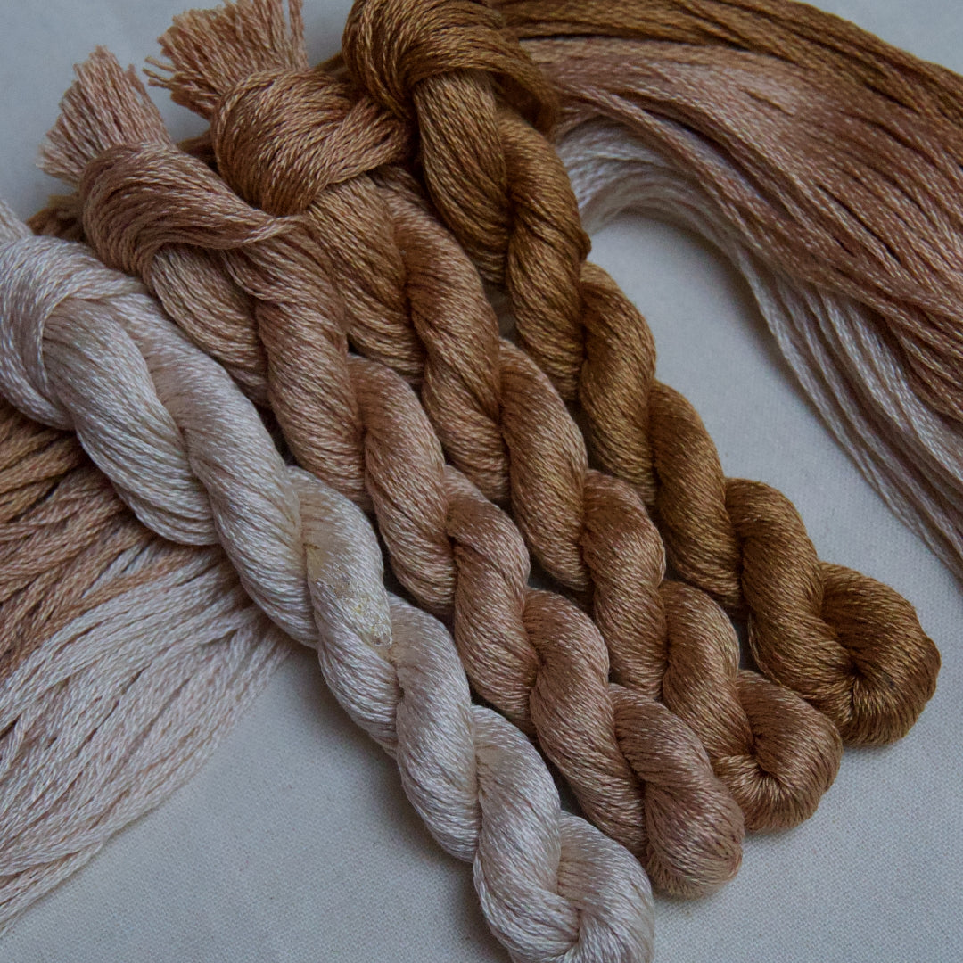 GRADIENT EMBROIDERY THREAD PACK - TAWNY