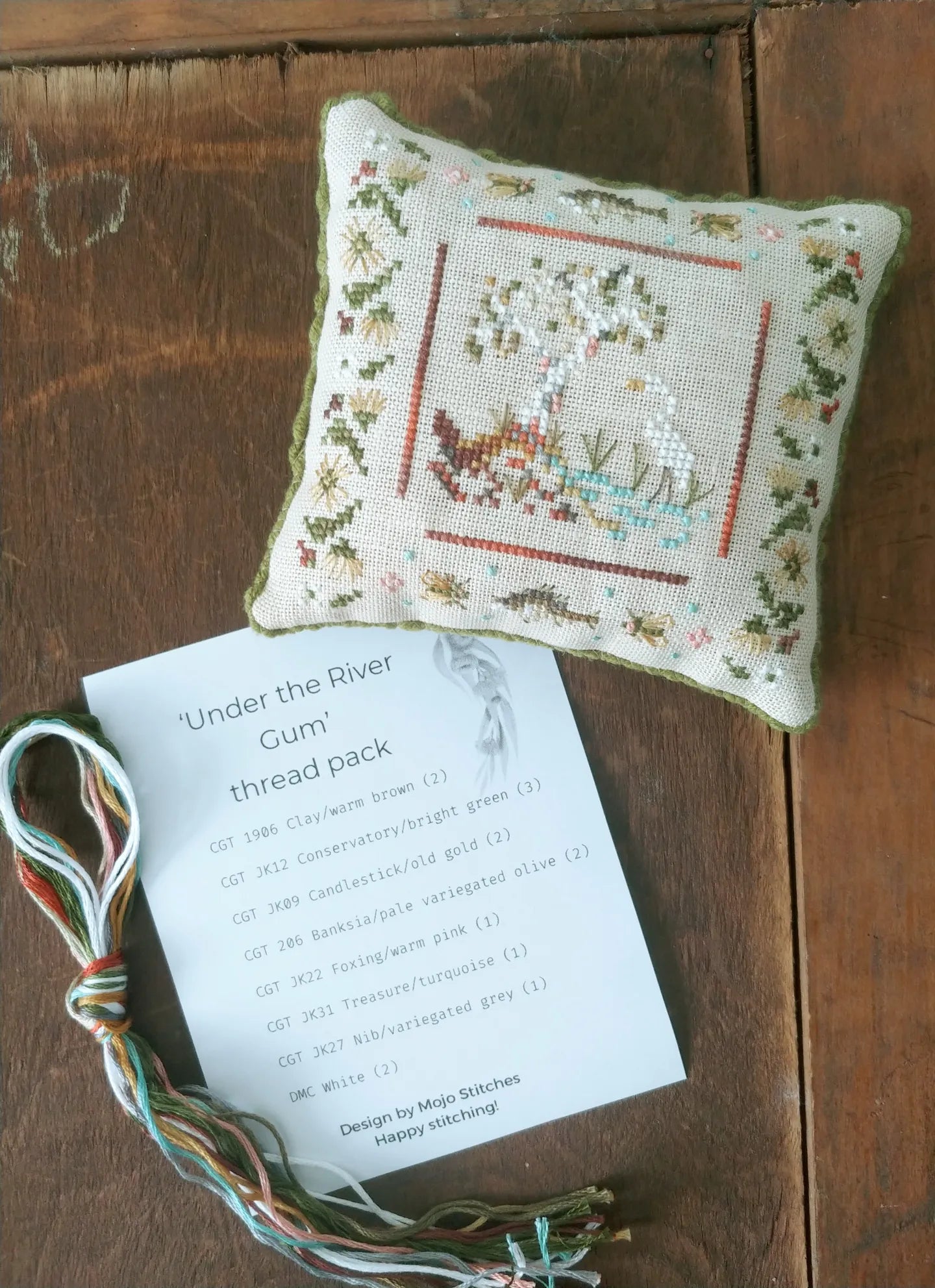 MOJO STITCHES - UNDER THE RIVER GUM THREAD PACK