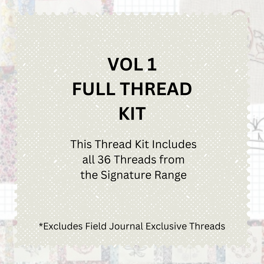 Threaded Journal Field Journal Thread Packs – Cottage Garden Threads