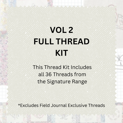 FIELD JOURNAL - VOLUME TWO THREAD PACK 10M SKEINS
