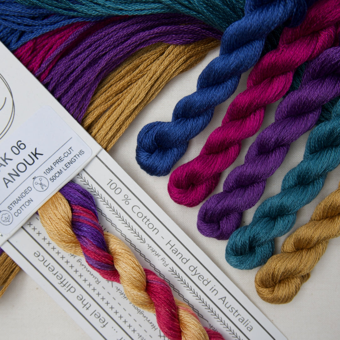 Anouk and the Stargazers variegated embroidery thread pack by Cottage Garden Threads