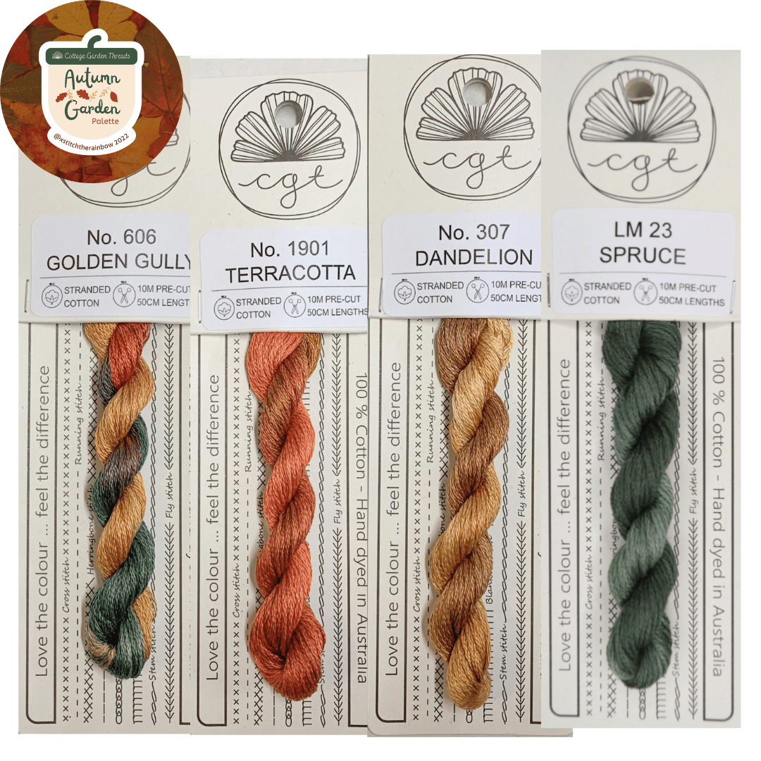 X STITCH THE RAINBOW - AUTUMN GARDEN THREAD PACK