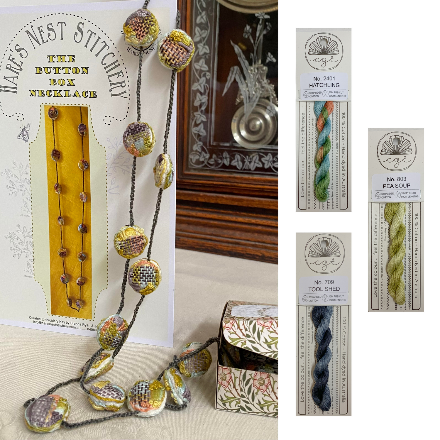 HARES NEST - THE BUTTON BOX NECKLACE