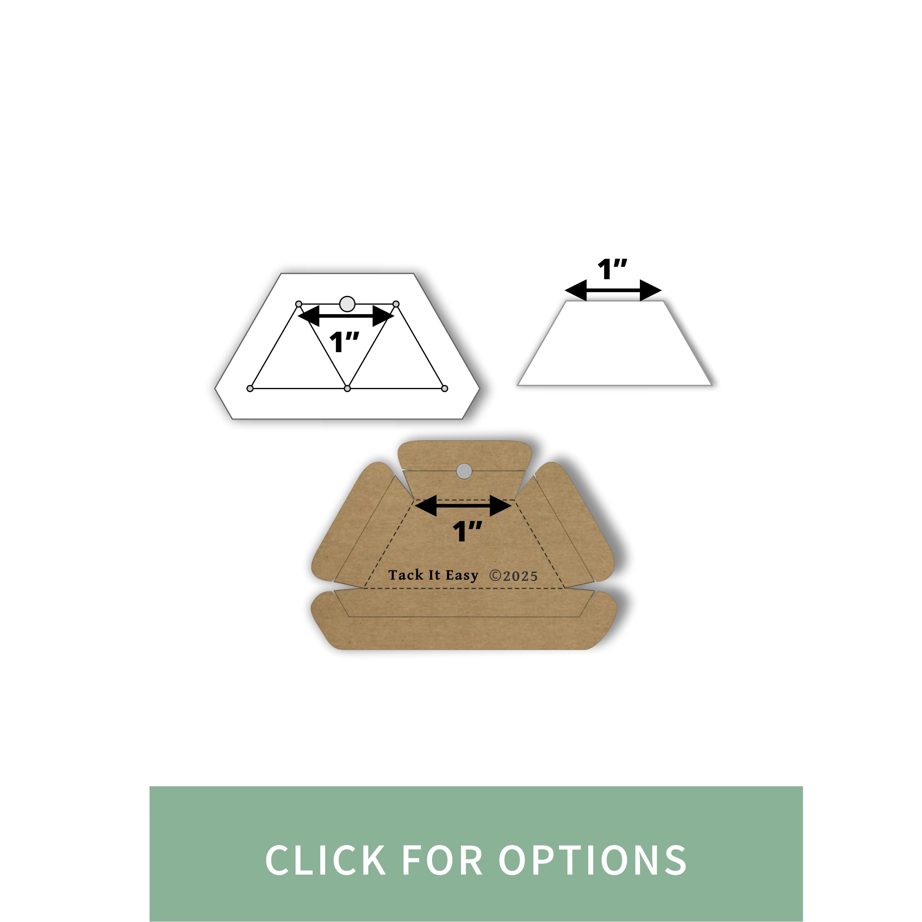 1" HALF HEXAGON PRE ORDER