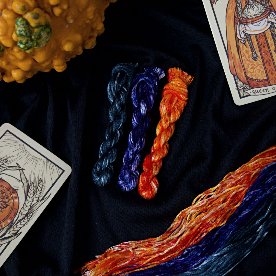 TRIO OF SPECKLE EMBROIDERY THREADS
