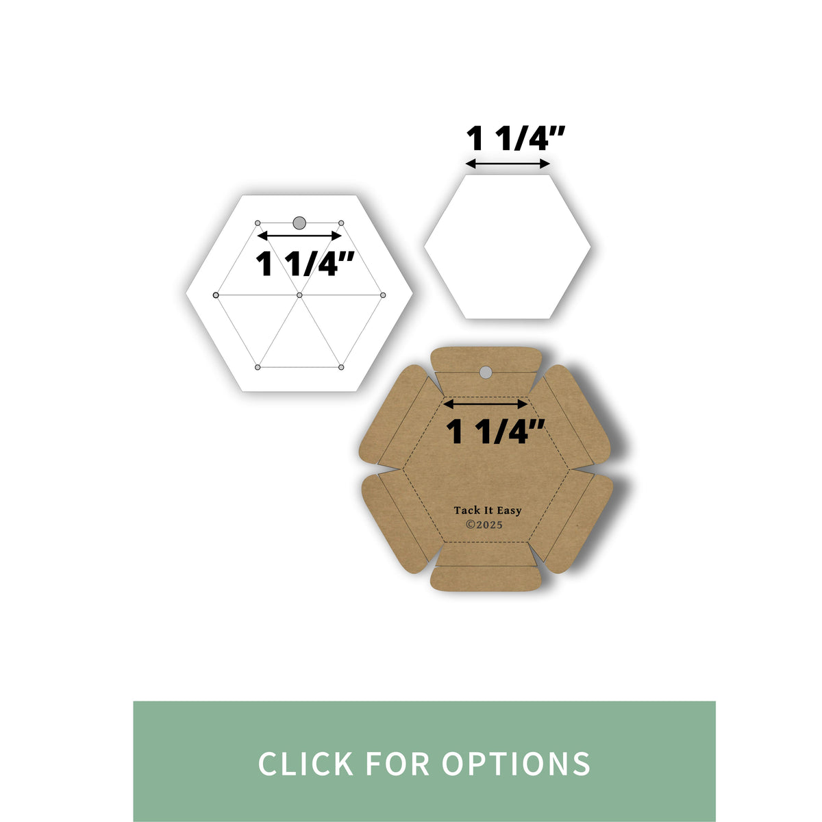 1 1/4" HEXAGON