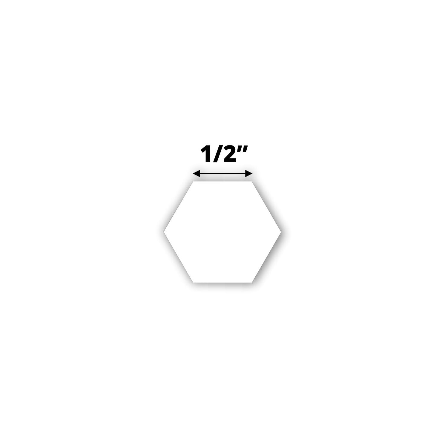 PAPER PIECES 1/2" HEXAGON