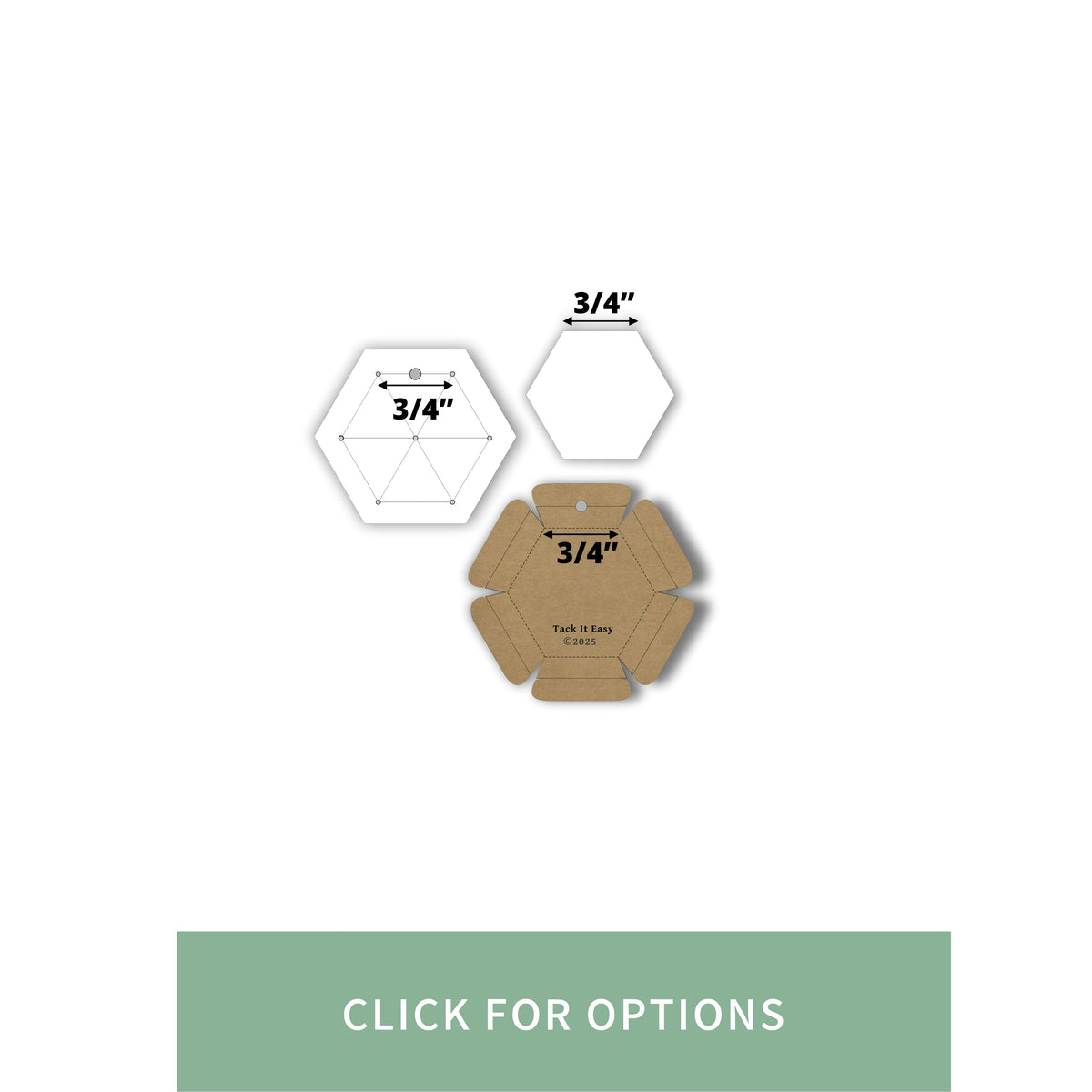 3/4" HEXAGON