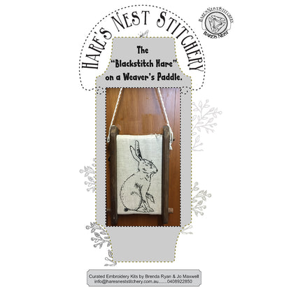 HARES NEST - BLACKSTITCH HARE KIT