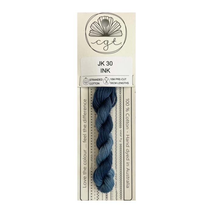 JK 30 INK stranded cotton embroidery thread
