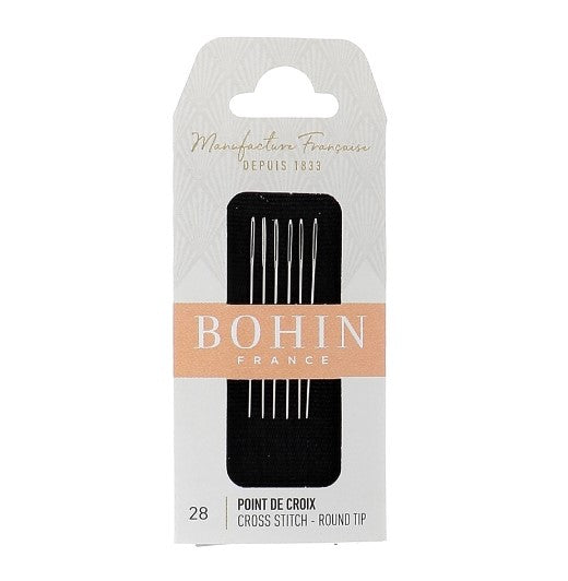 Bohin embroidery/cross stitch needle size 28