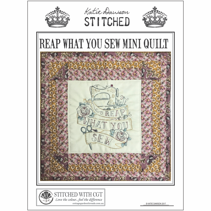 REAP WHAT YOU SEW MINI QUILT
