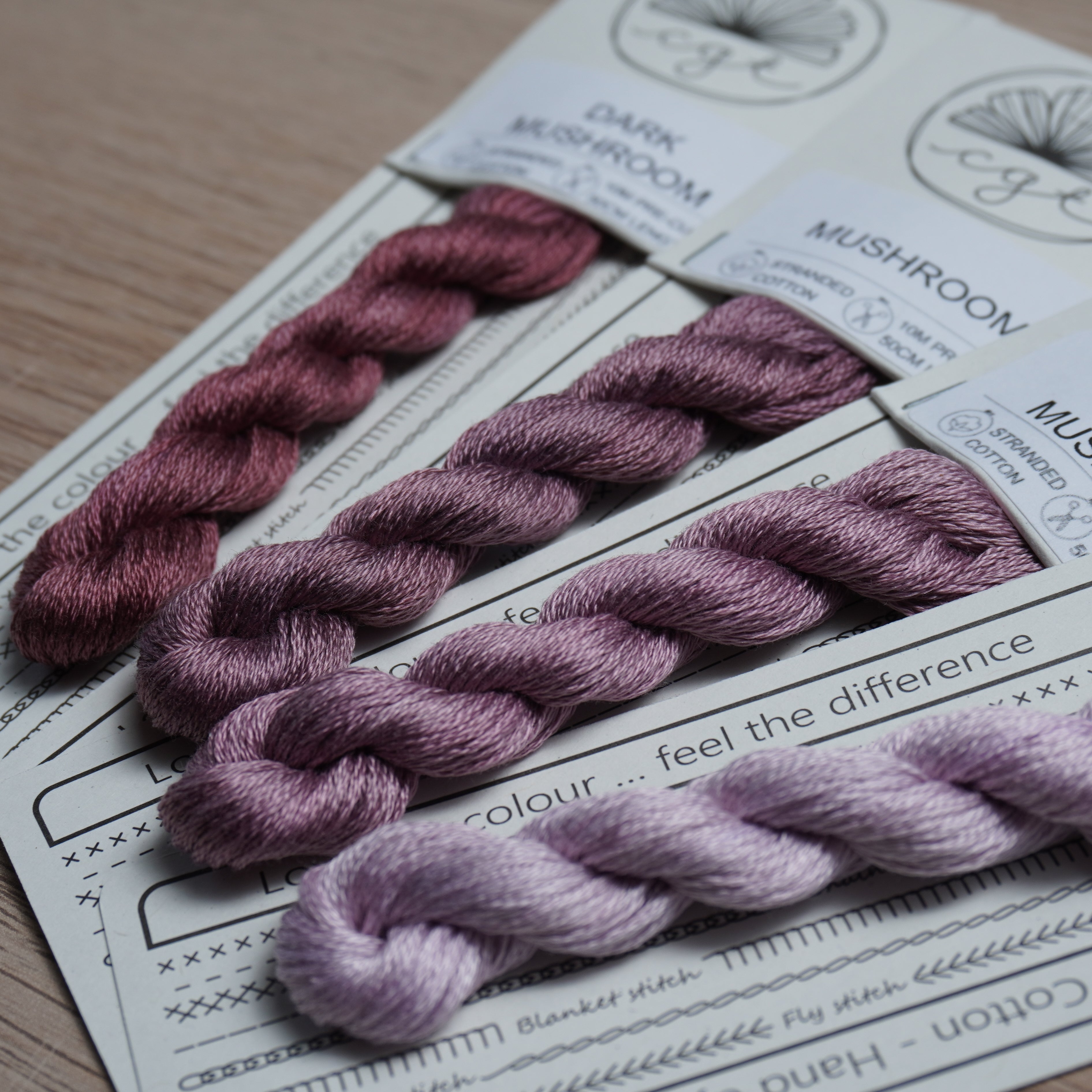 EMBROIDERY THREAD GRADIENT PACK - MUSHROOM