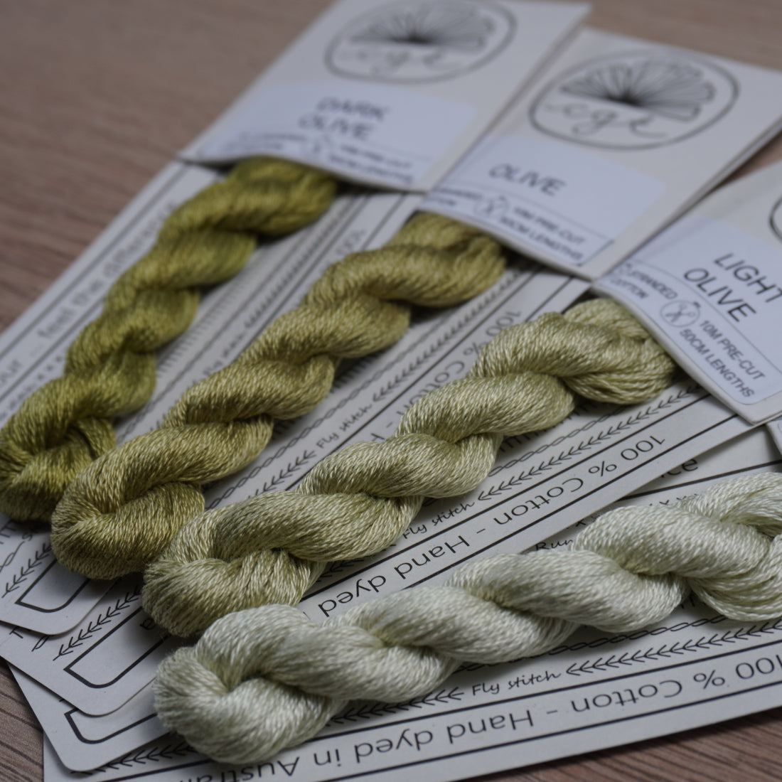 EMBROIDERY THREAD GRADIENT PACK - OLIVE