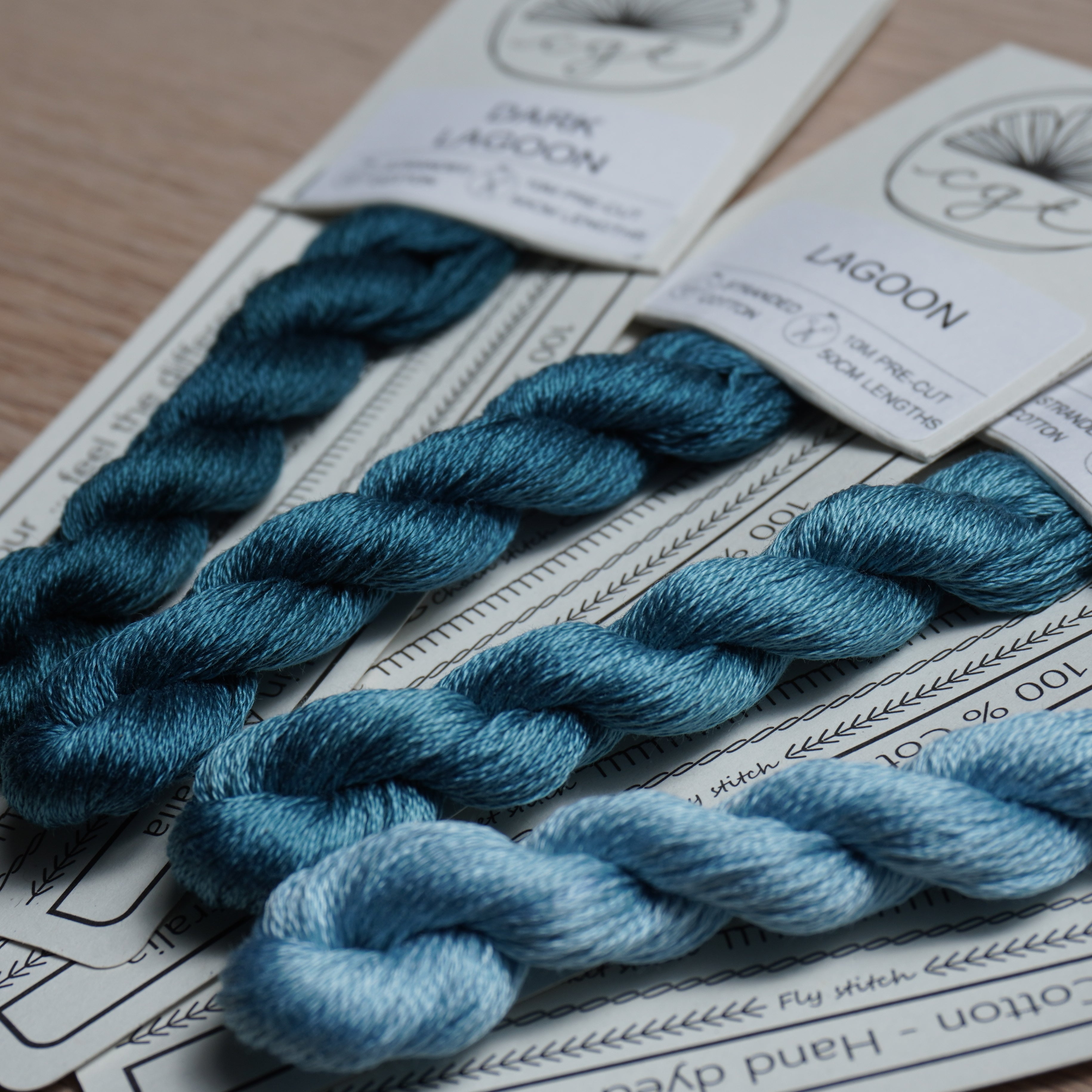 EMBROIDERY THREAD GRADIENT PACK - LAGOON
