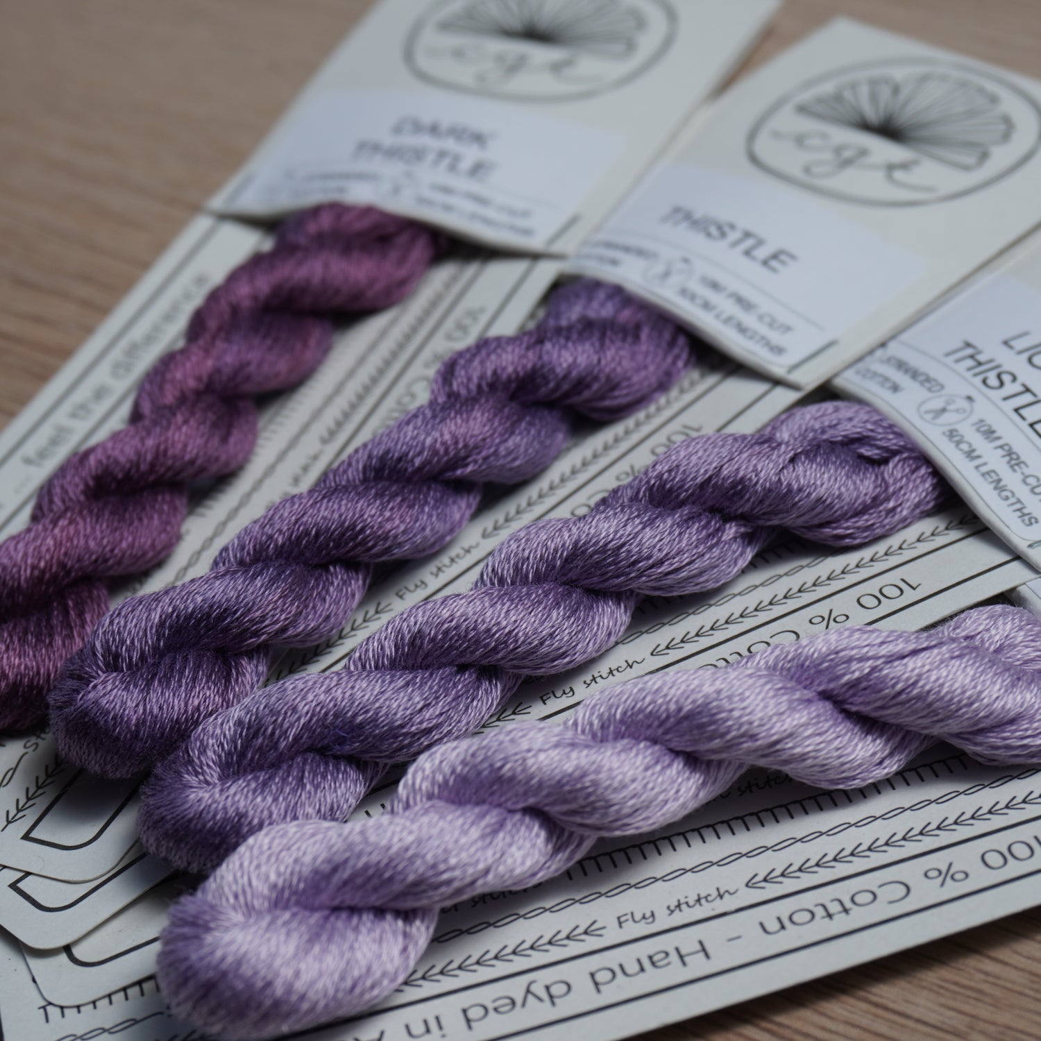 EMBROIDERY THREAD GRADIENT PACK - THISTLE