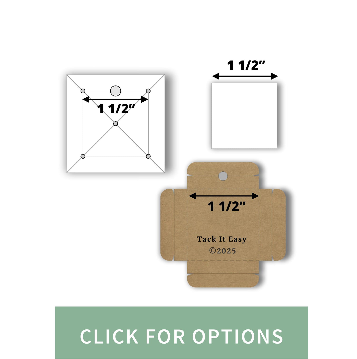 1 1/2" SQUARE PRE ORDER