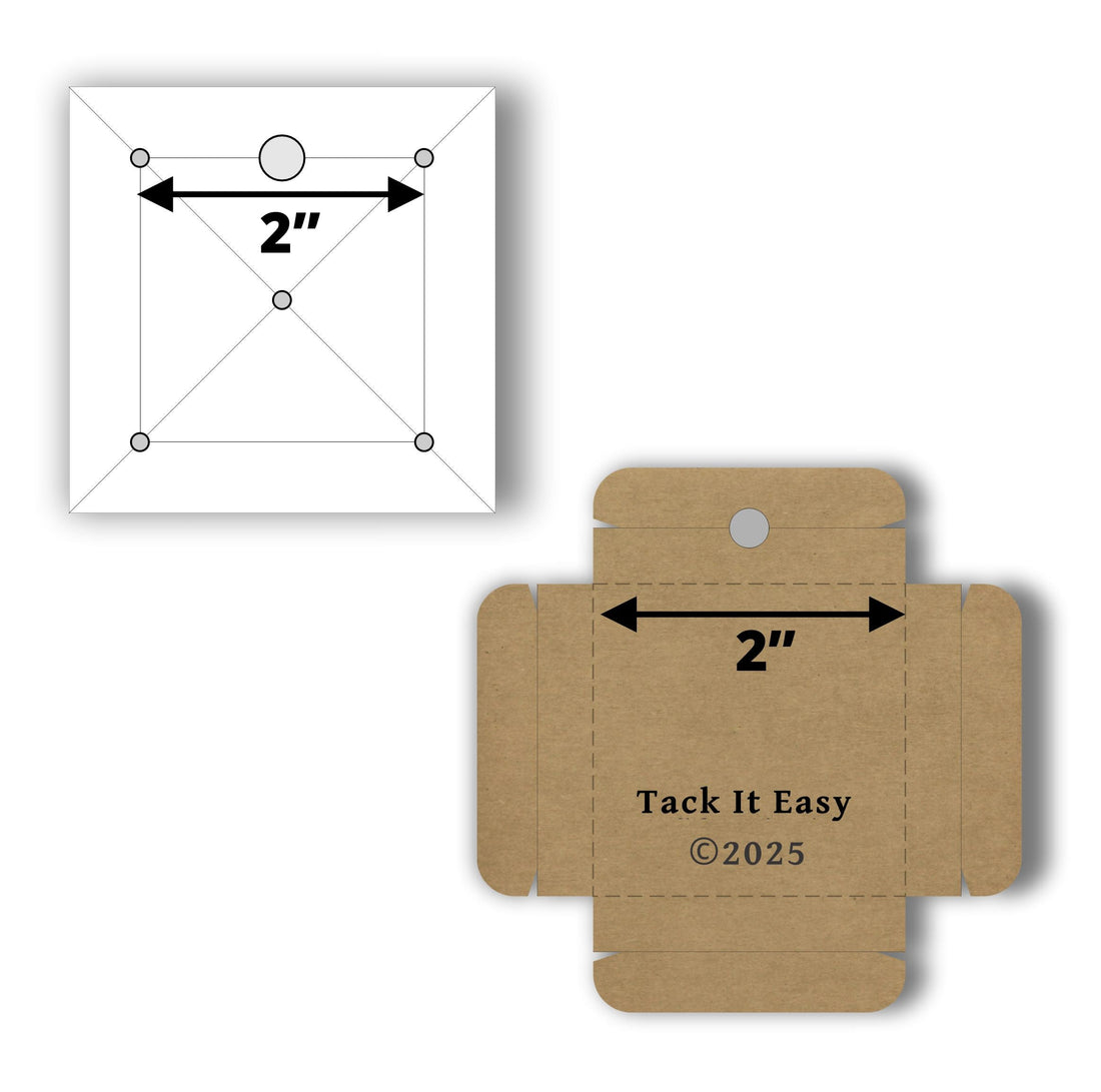 TACK IT EASY SQUARE 1" TEMPLATE &amp; GADGET