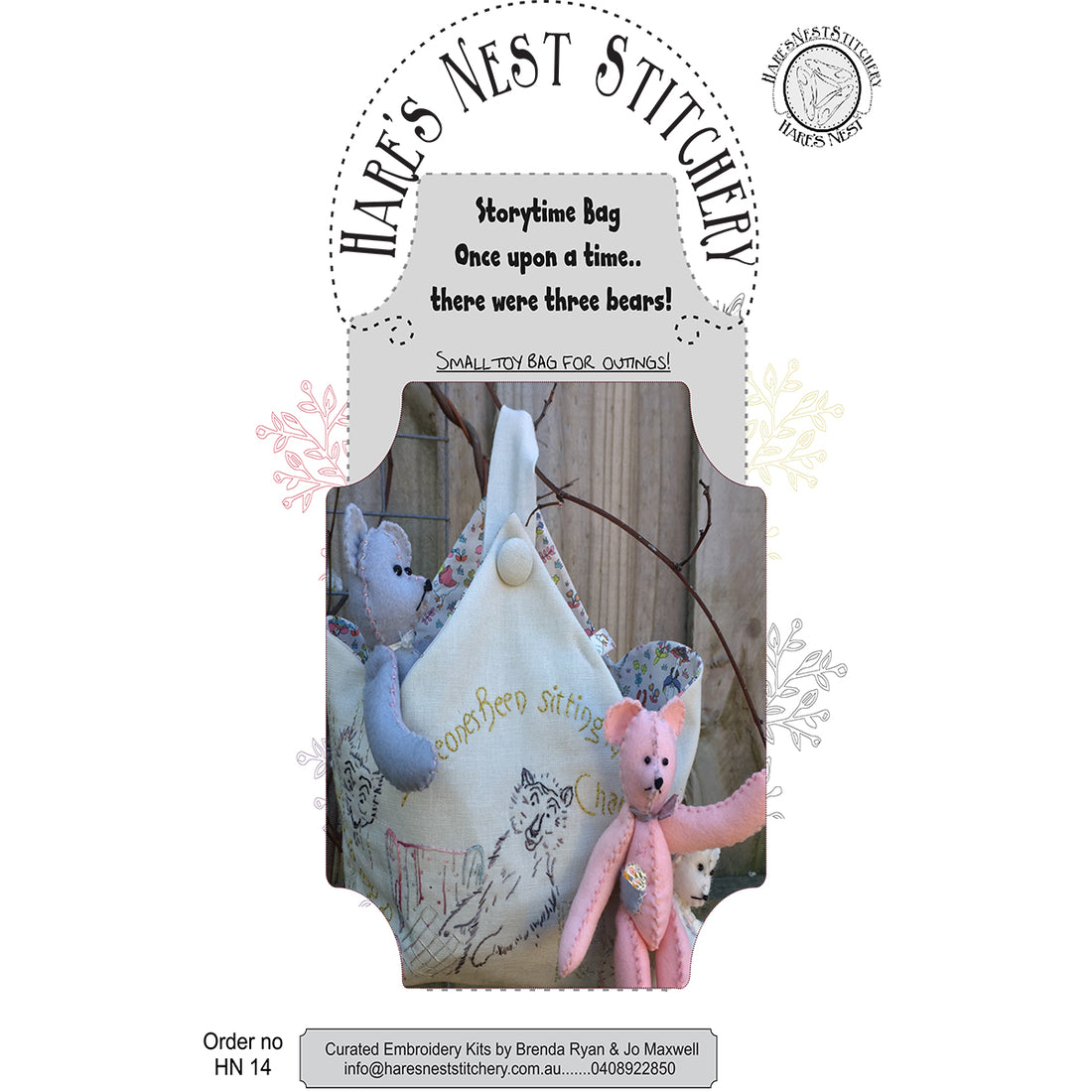 HARES NEST - STORY TIME BAG BEARS