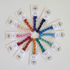 circle of winter range rainbow embroidery threads