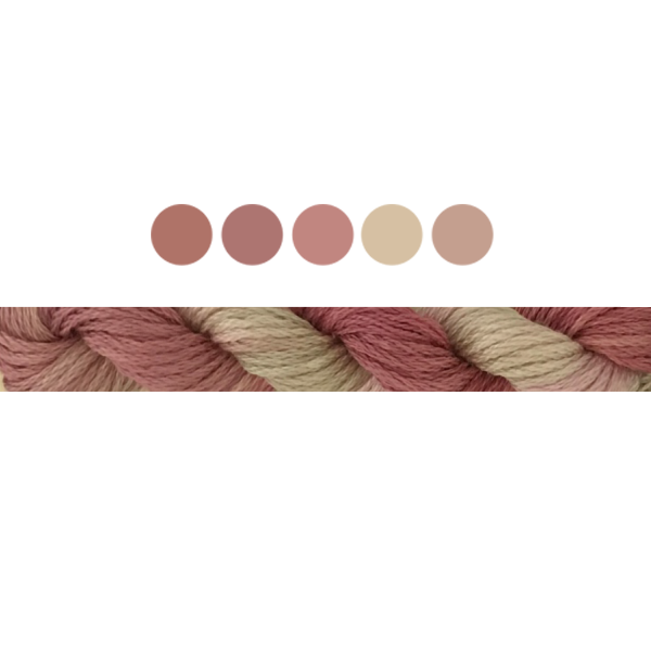 109 Katies Blush stranded cotton embroidery thread