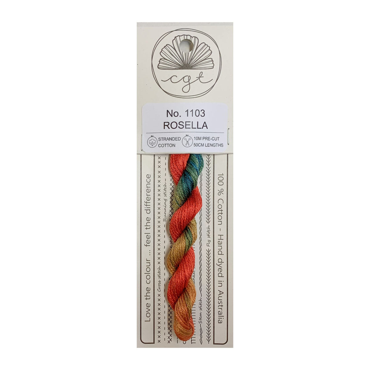 1103 Rosella stranded cotton embroidery thread