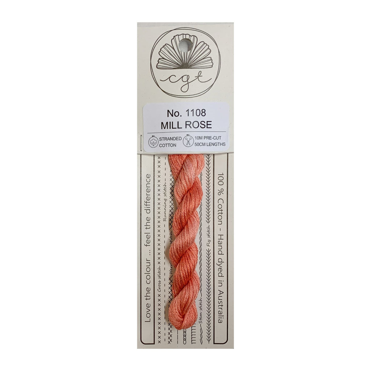1108 Mill Rose stranded cotton embroidery thread