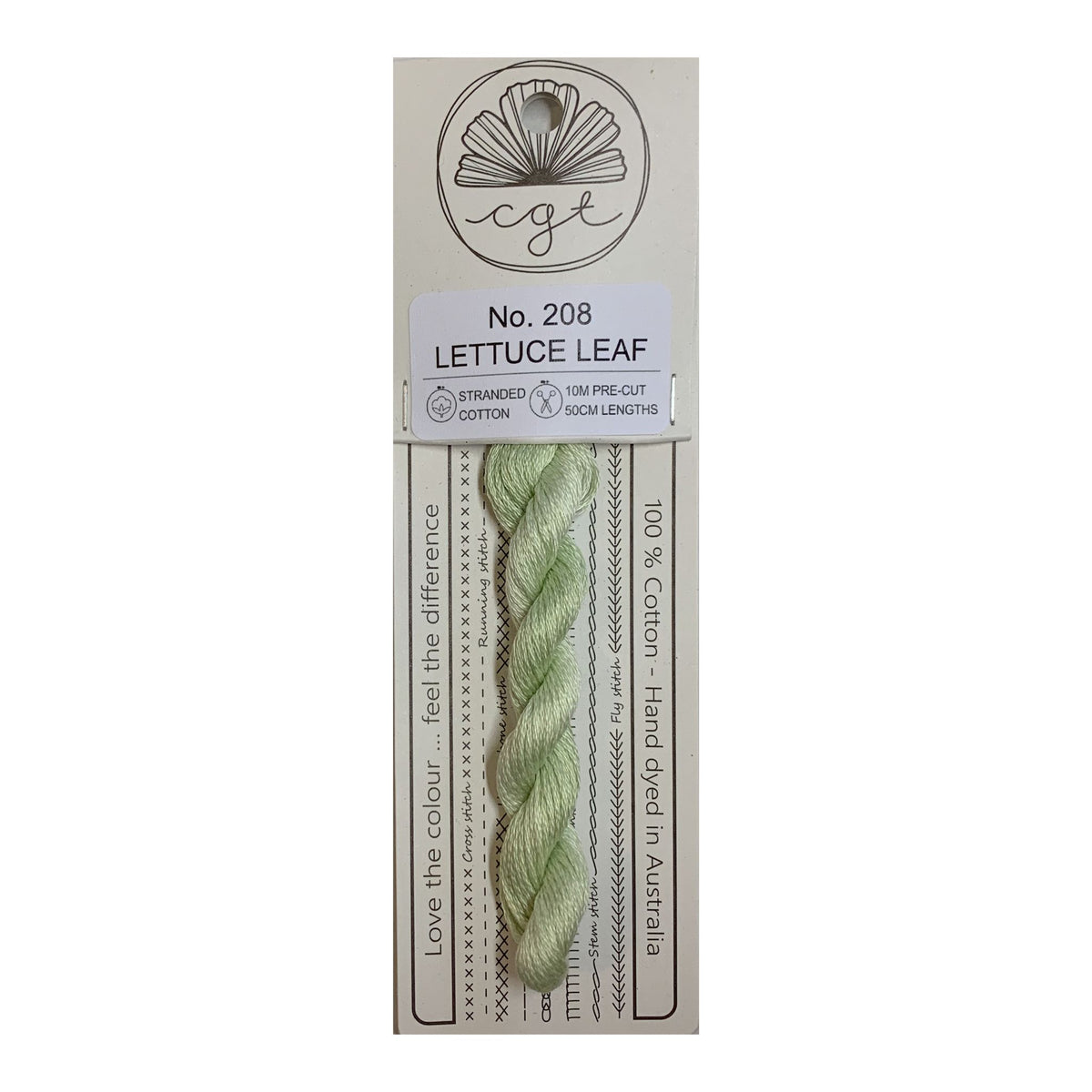 208 Lettuce Leaf stranded cotton embroidery thread