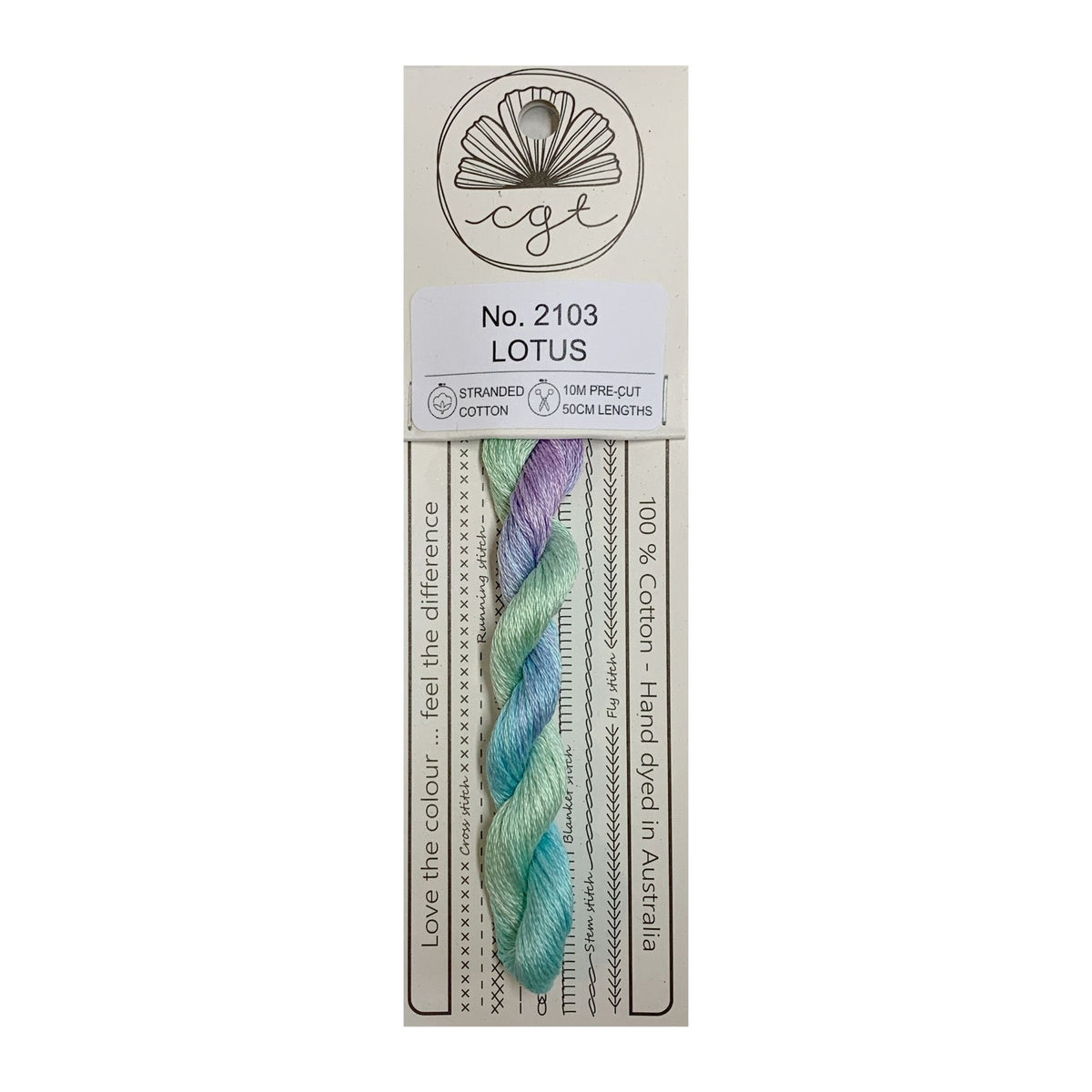 2103 Lotus stranded cotton embroidery thread