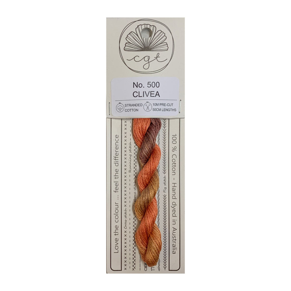 500 Clivea stranded cotton embroidery thread