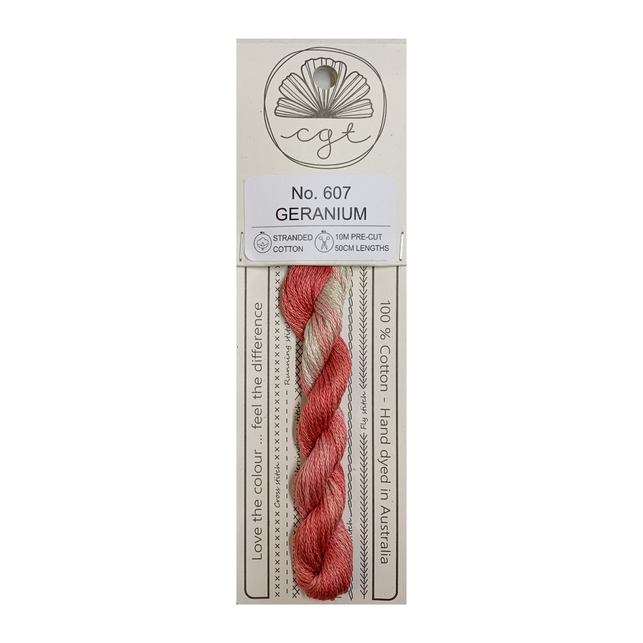 607 GERANIUM – Cottage Garden Threads