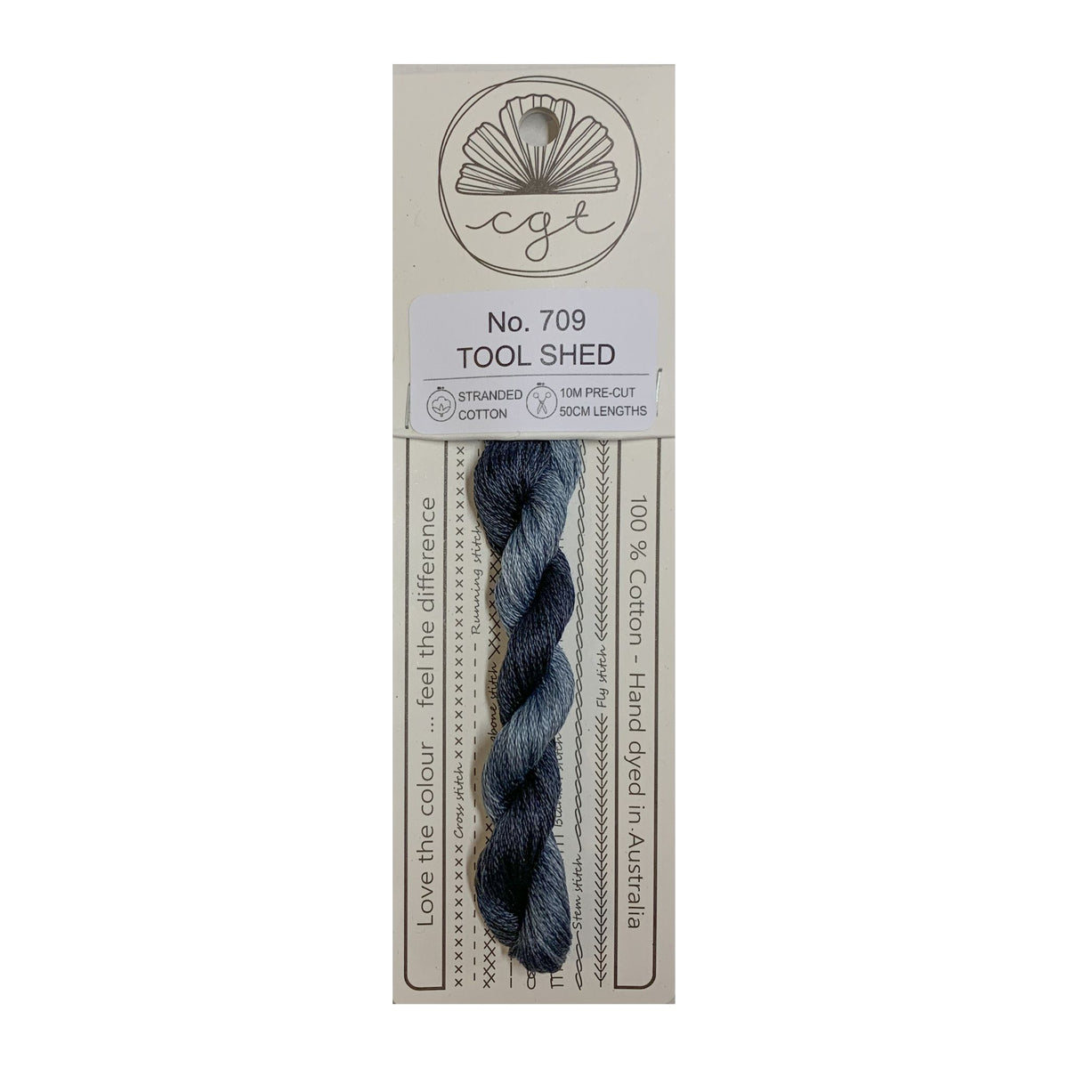 709 Tool Shed stranded cotton embroidery thread