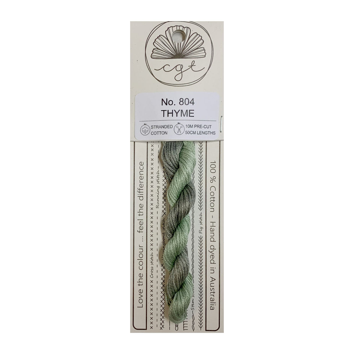 804 Thyme stranded cotton embroidery thread