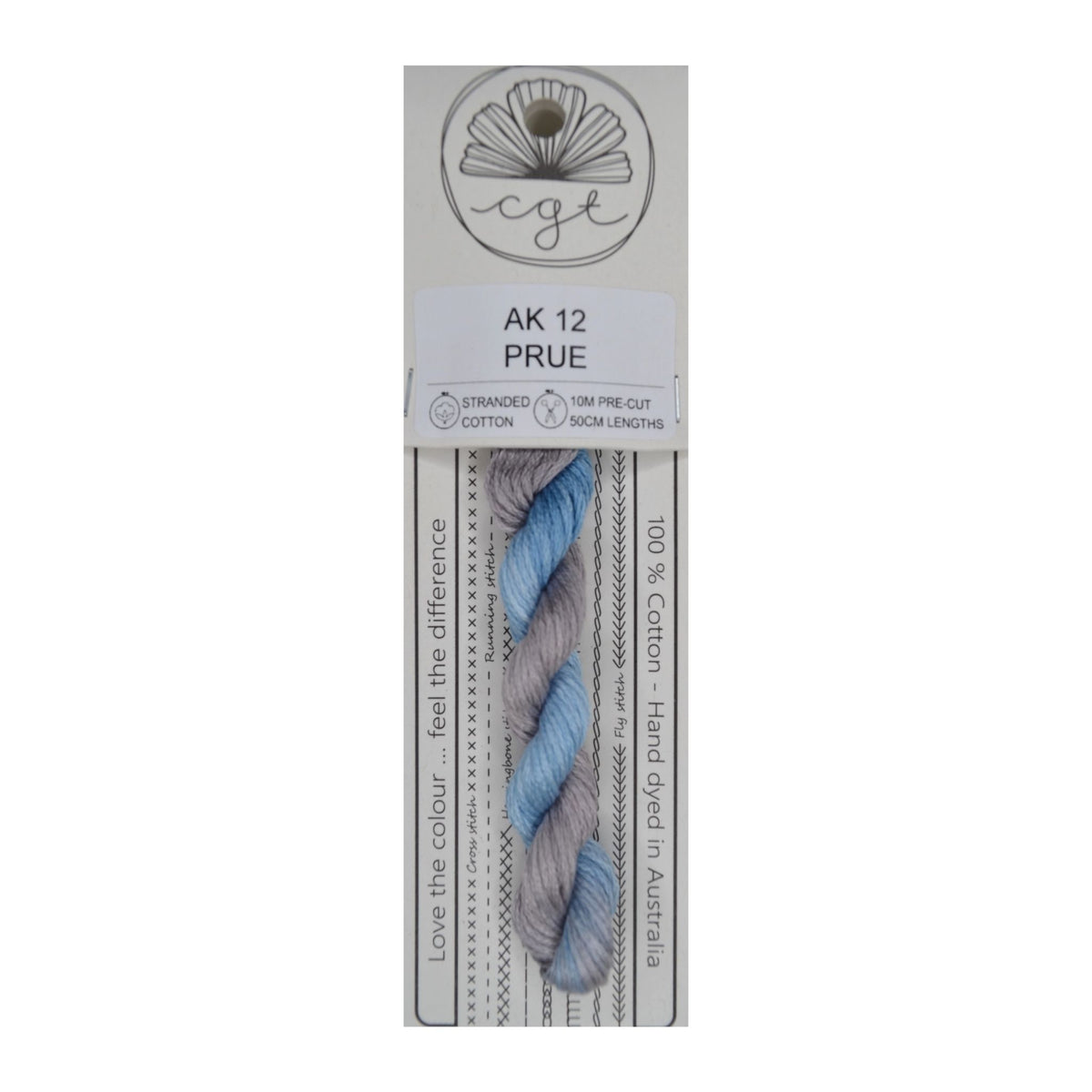 AK 12 Prue stranded cotton embroidery thread