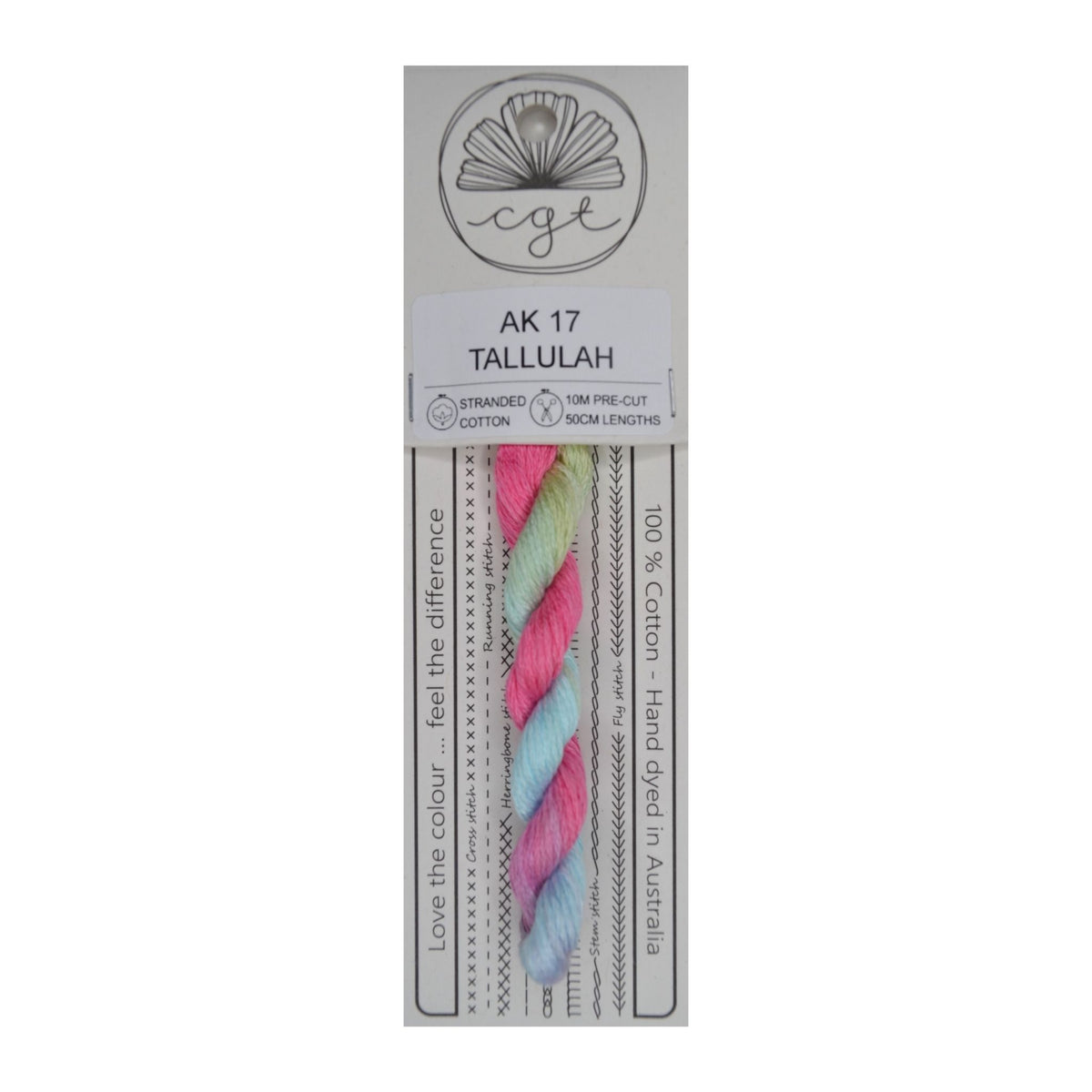 AK 17 Tallulah stranded cotton embroidery thread
