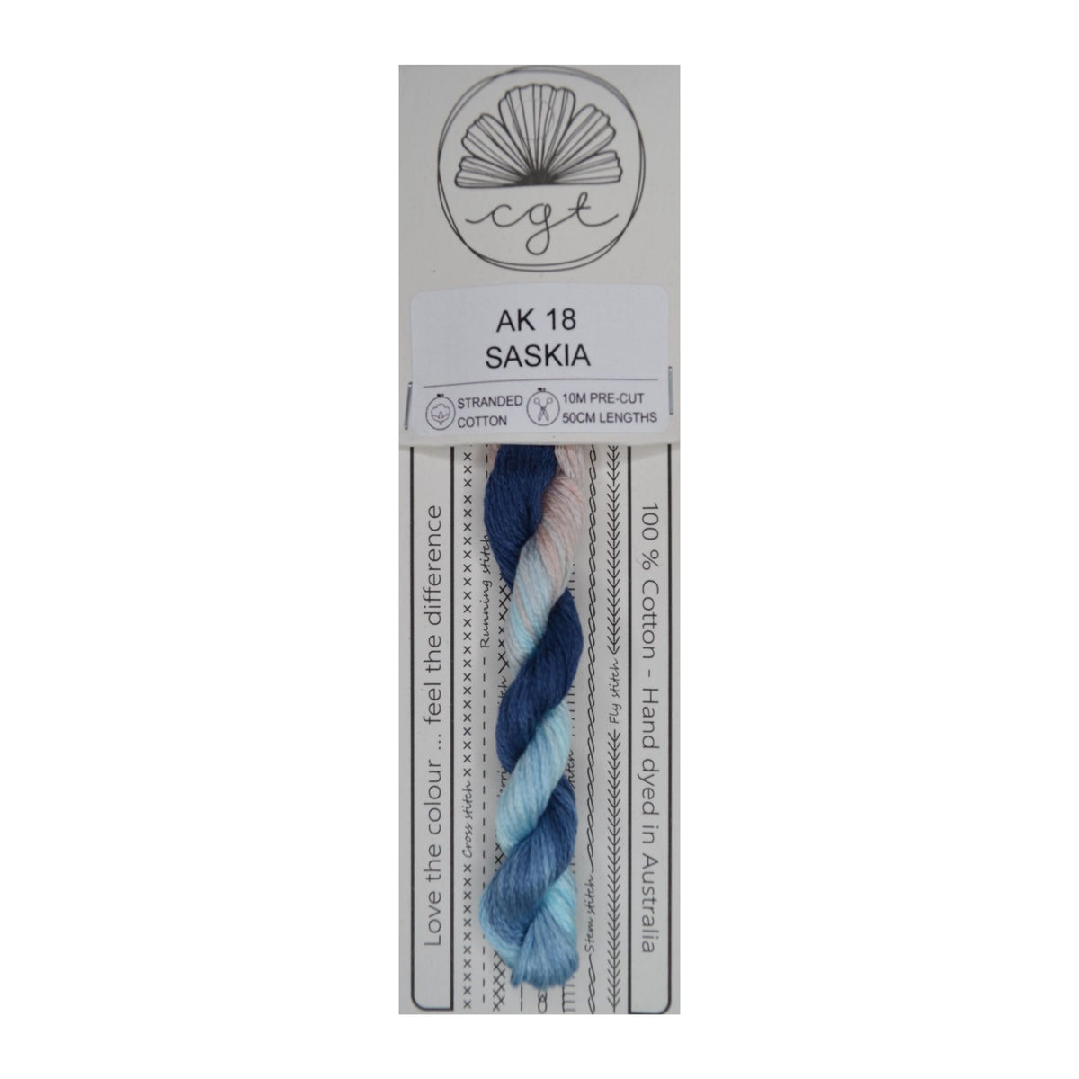 AK 18 Saskia stranded cotton embroidery thread