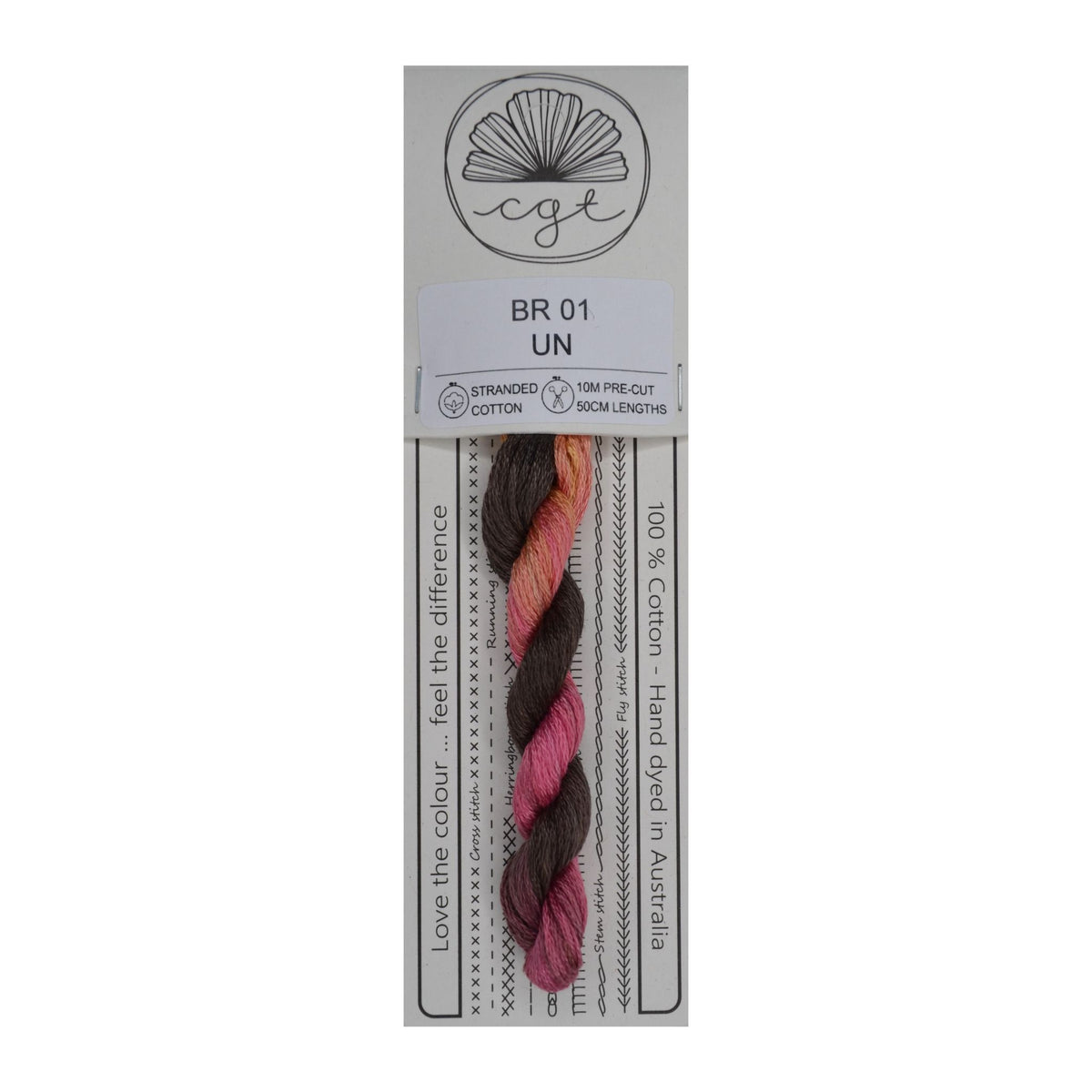 BR 01 UN stranded cotton embroidery thread