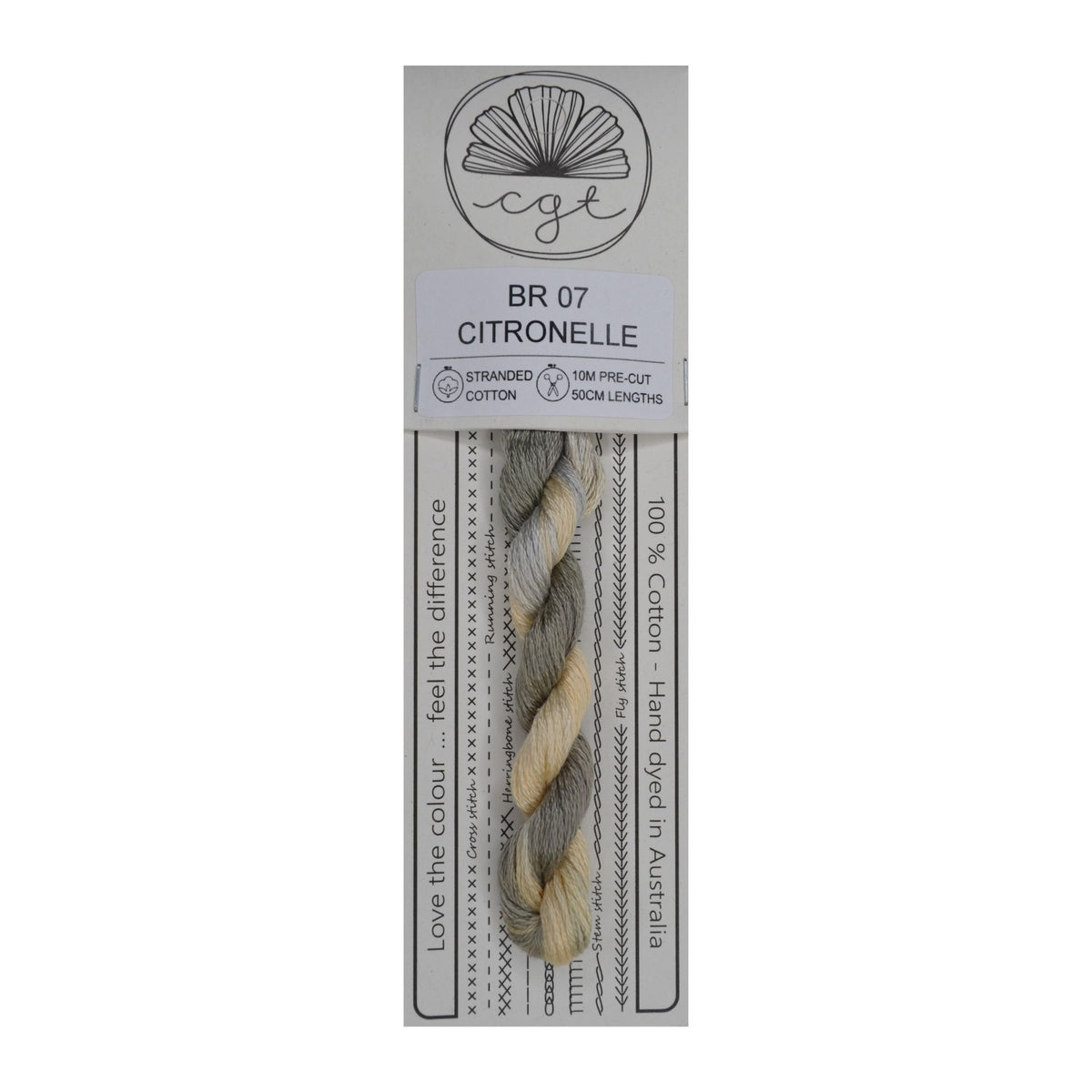 BR 07 Citronelle stranded cotton embroidery thread