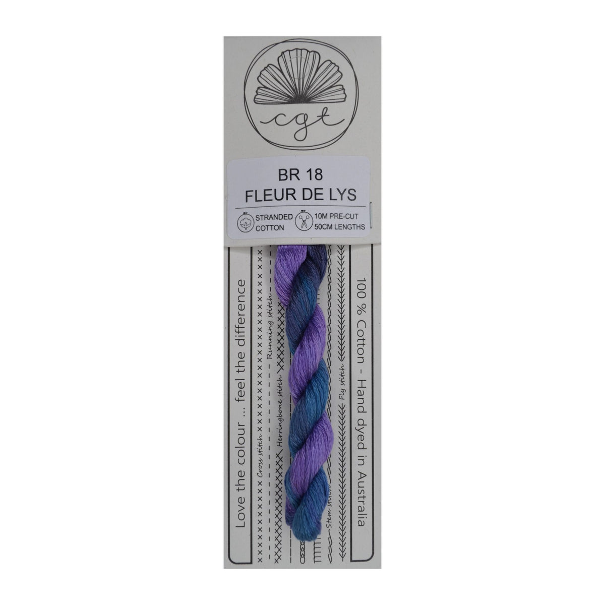 BR 18 Fleur De Lys stranded cotton embroidery thread
