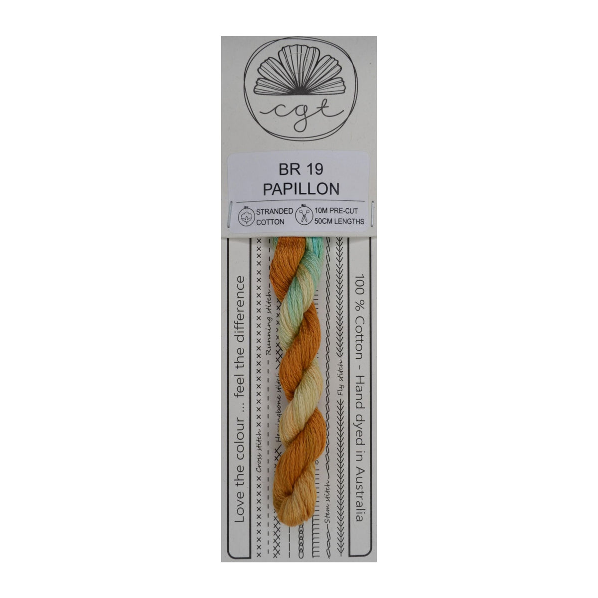 BR 19 Papillon stranded cotton embroidery thread