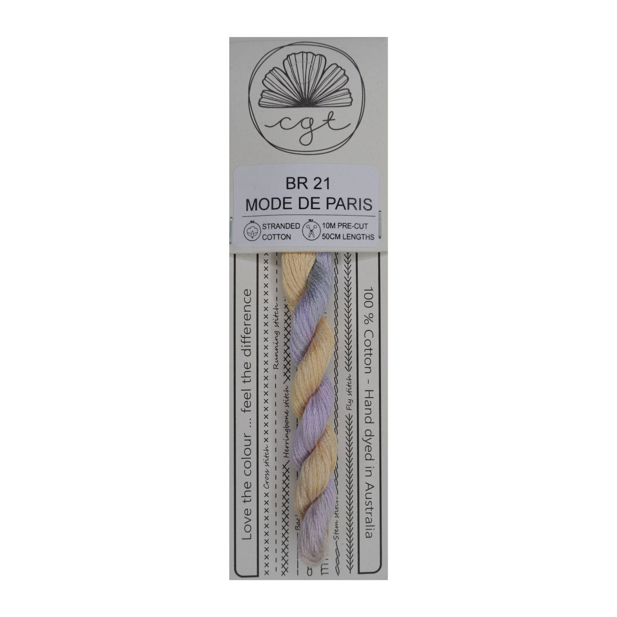 BR 21 Mode De Paris stranded cotton embroidery thread