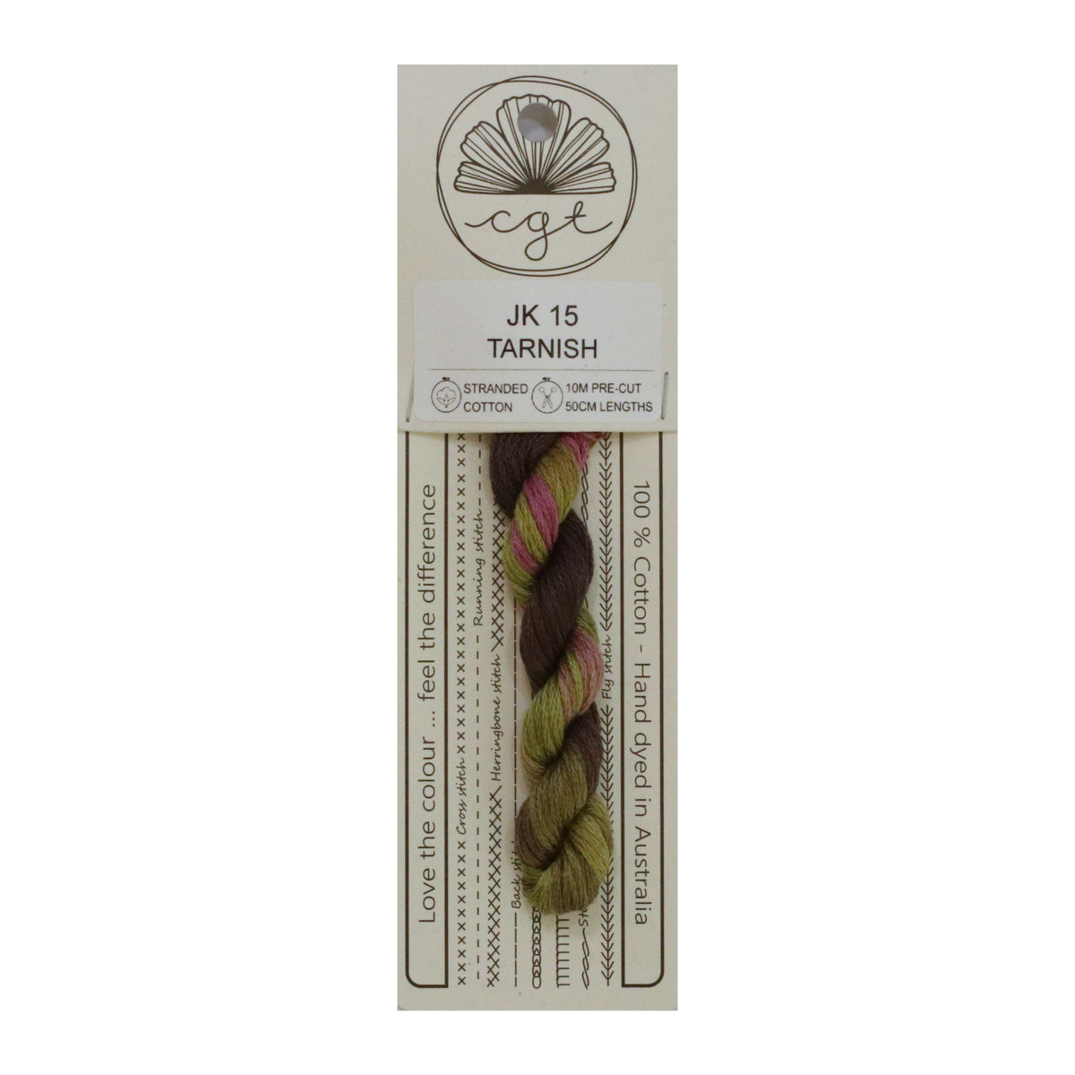JK 15 Tarnish stranded cotton embroidery thread