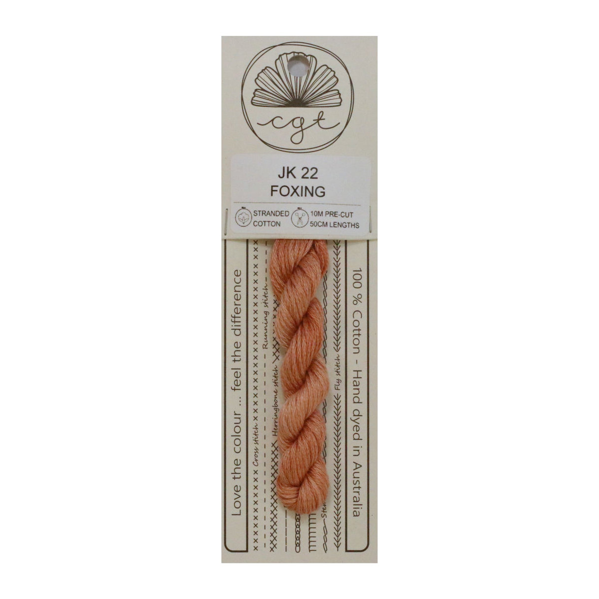 JK 22 Foxing stranded cotton embroidery thread