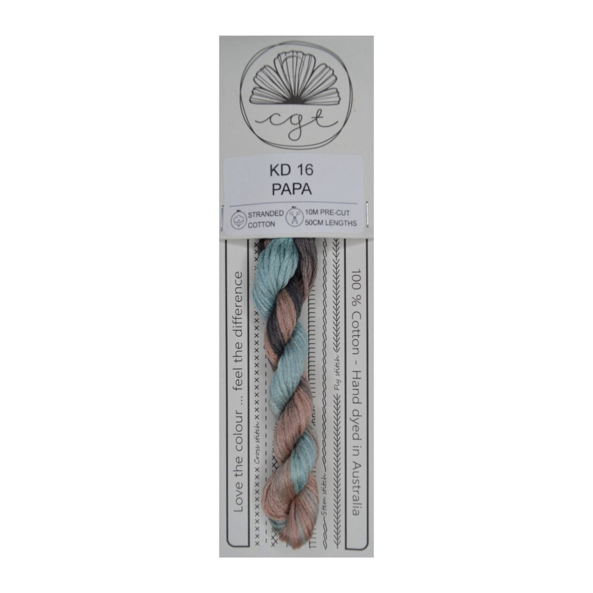 KD 16 Papa stranded cotton embroidery thread